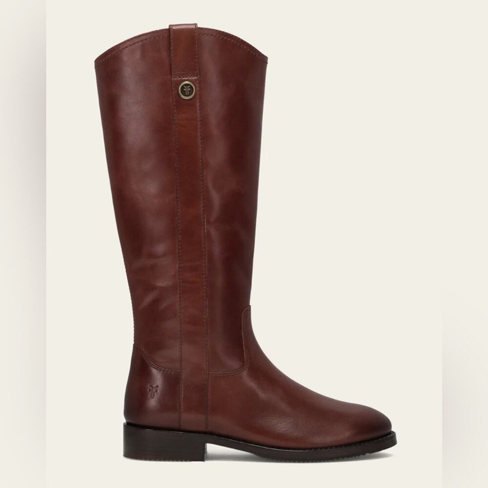 Frye Melissa Leather Boots Brown